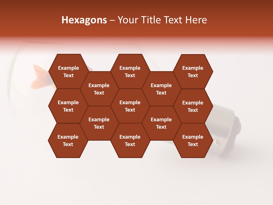 Goldfish Trapped Inside A Lightbulb Blowing Bubbles PowerPoint Template