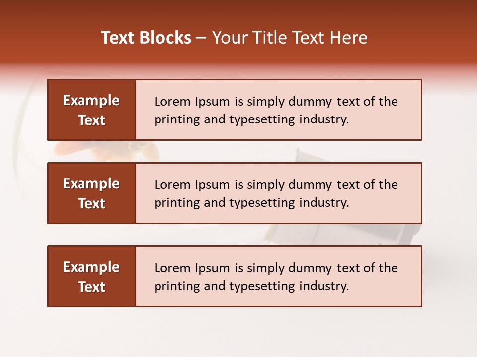 Goldfish Trapped Inside A Lightbulb Blowing Bubbles PowerPoint Template