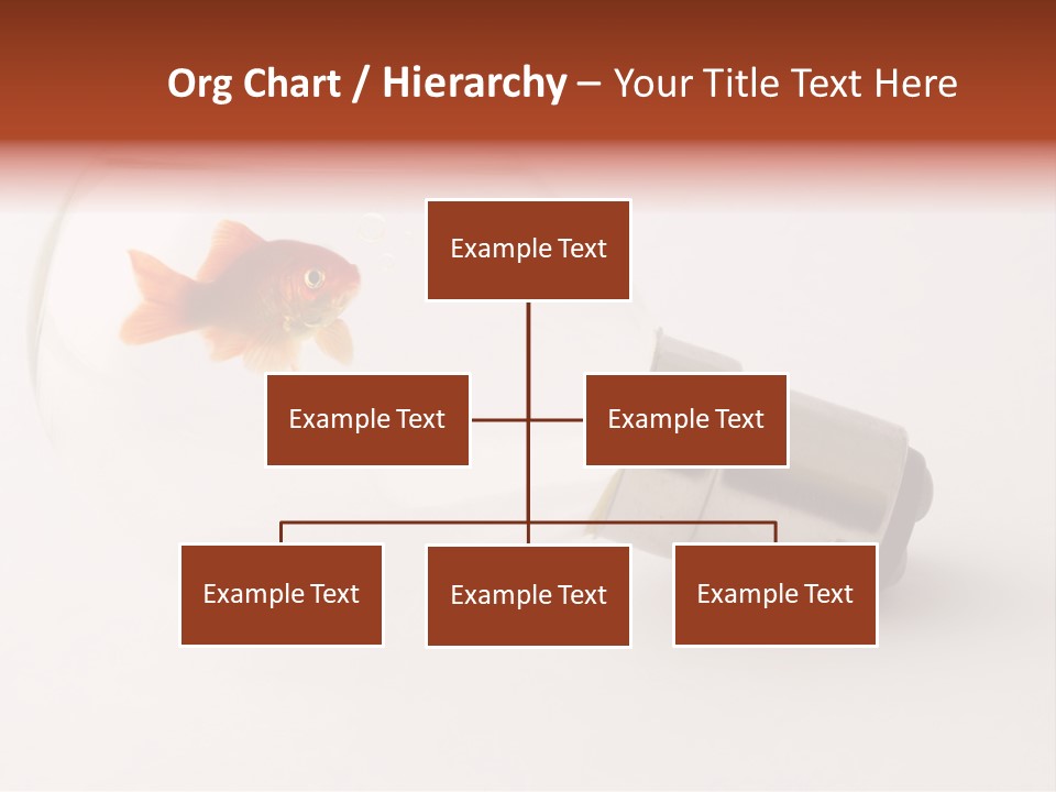 Goldfish Trapped Inside A Lightbulb Blowing Bubbles PowerPoint Template