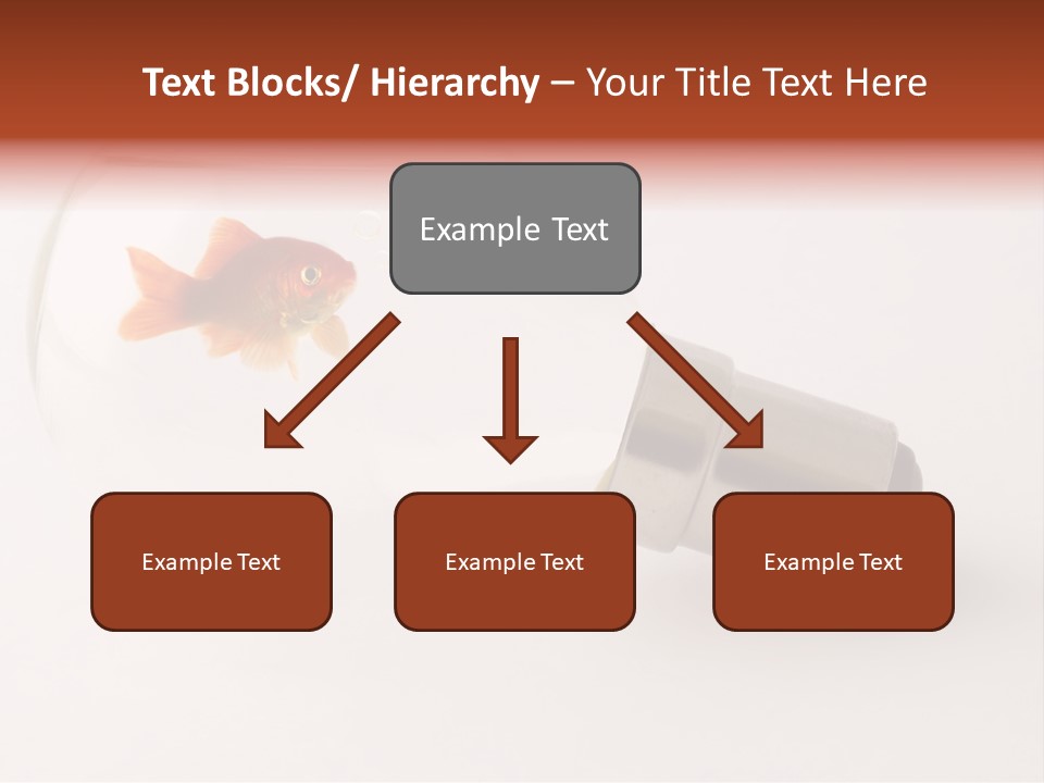 Goldfish Trapped Inside A Lightbulb Blowing Bubbles PowerPoint Template