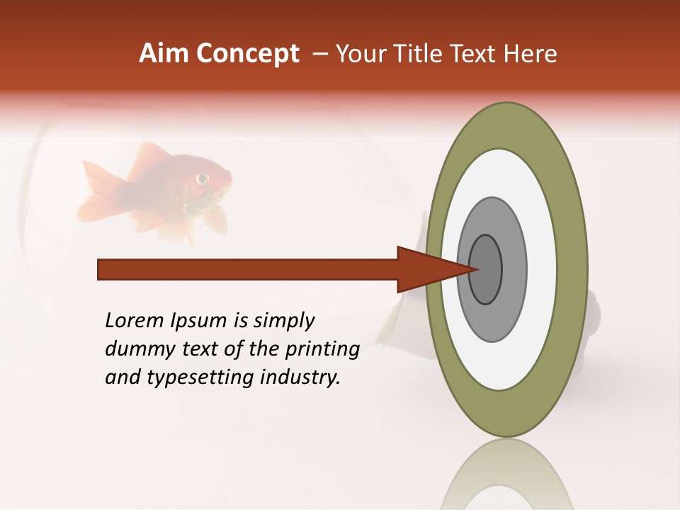 Goldfish Trapped Inside A Lightbulb Blowing Bubbles PowerPoint Template