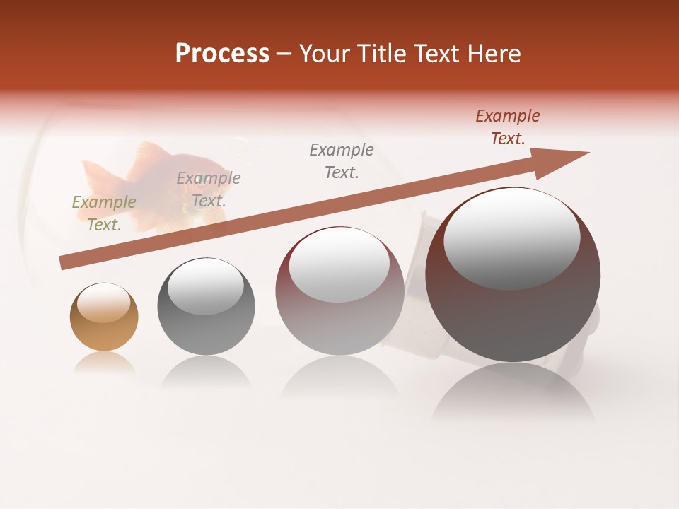 Goldfish Trapped Inside A Lightbulb Blowing Bubbles PowerPoint Template