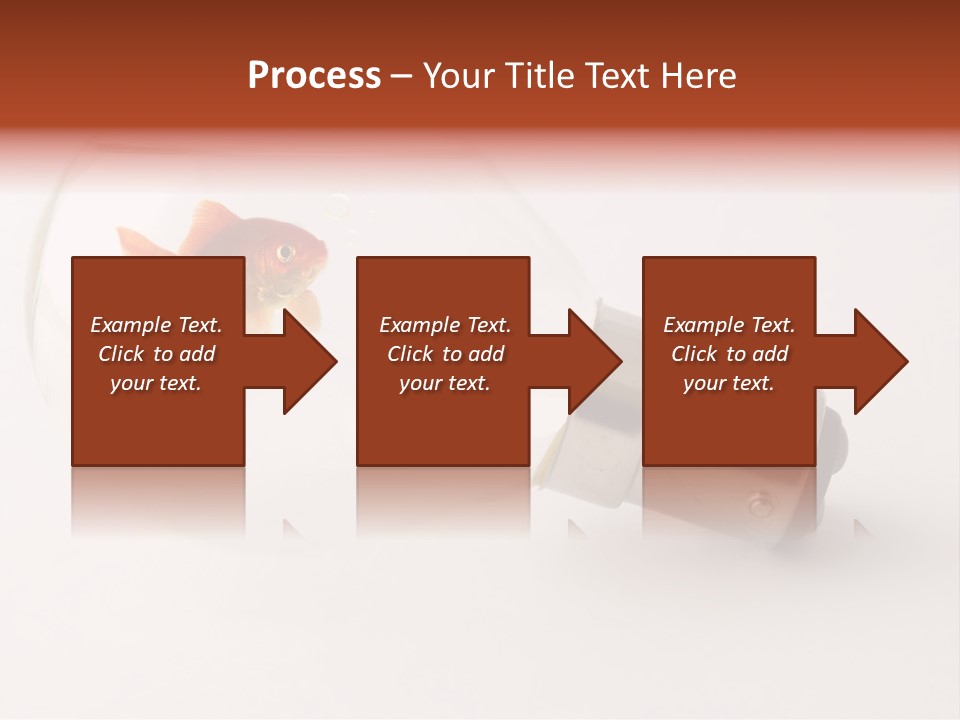 Goldfish Trapped Inside A Lightbulb Blowing Bubbles PowerPoint Template