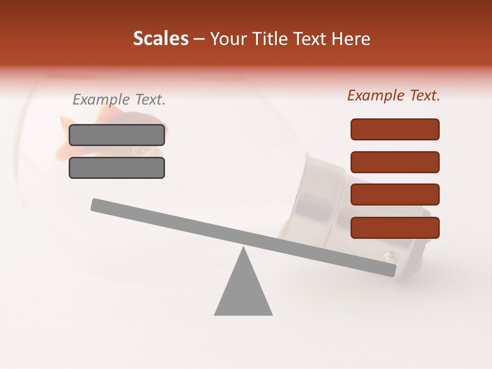 Goldfish Trapped Inside A Lightbulb Blowing Bubbles PowerPoint Template