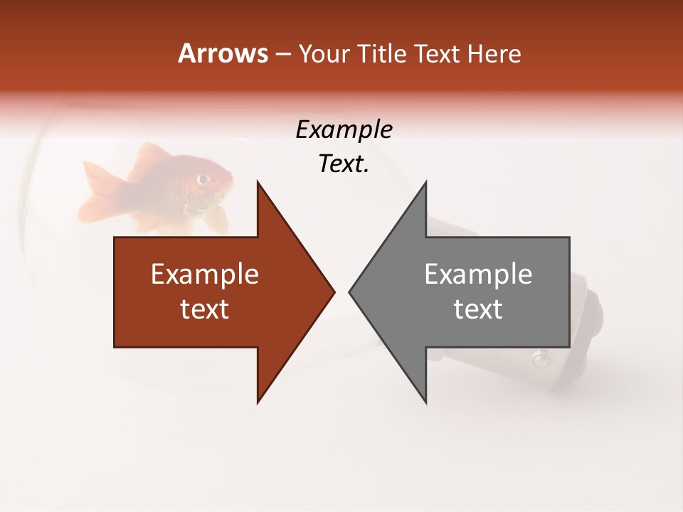 Goldfish Trapped Inside A Lightbulb Blowing Bubbles PowerPoint Template