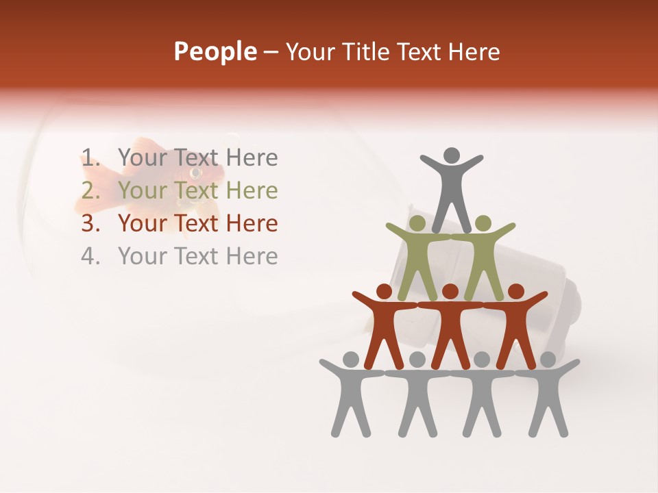 Goldfish Trapped Inside A Lightbulb Blowing Bubbles PowerPoint Template