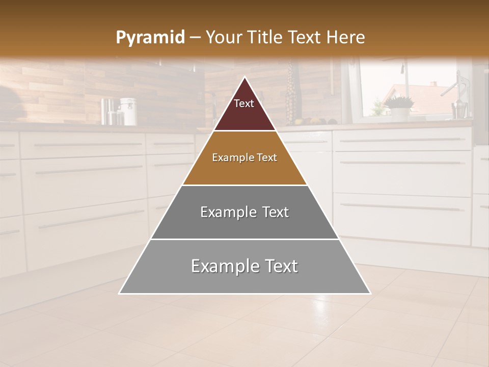 Modern Kitchen Interior In New Home. PowerPoint Template