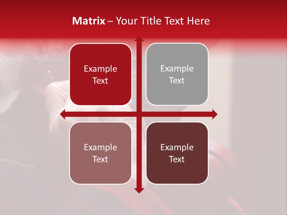 Elderly Woman On Phone PowerPoint Template