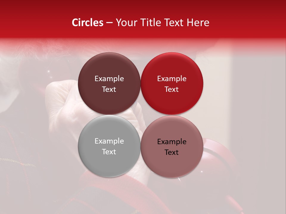 Elderly Woman On Phone PowerPoint Template