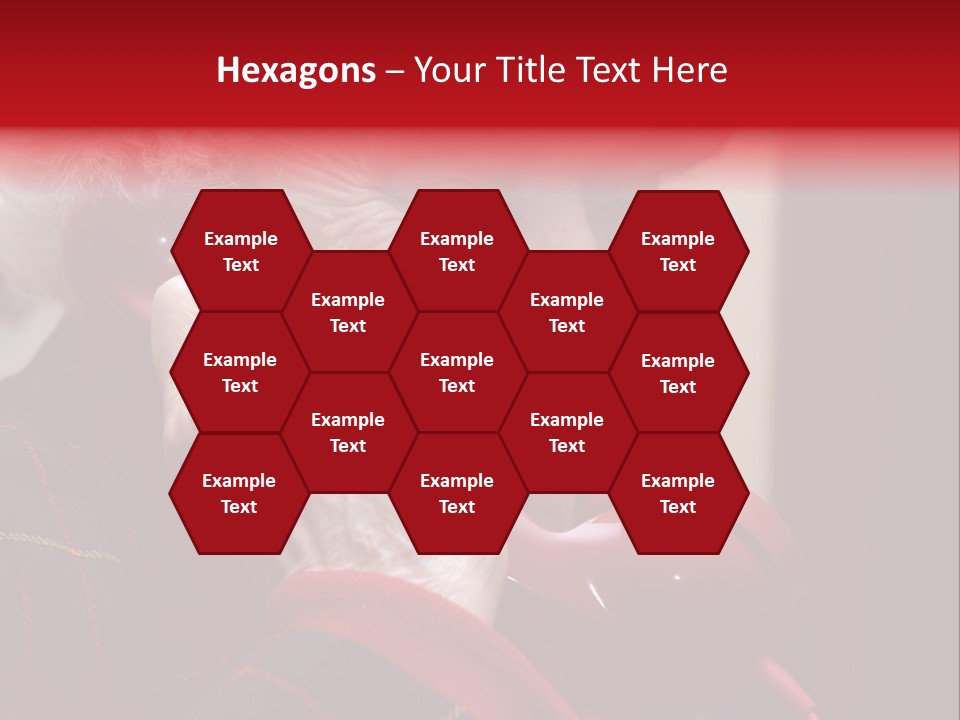 Elderly Woman On Phone PowerPoint Template