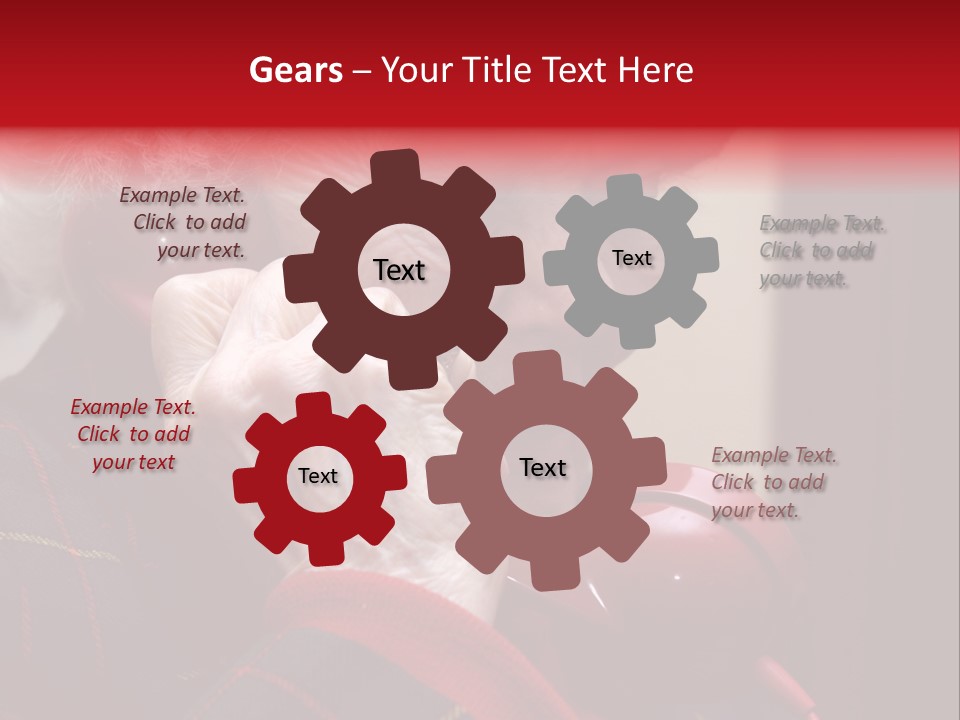 Elderly Woman On Phone PowerPoint Template