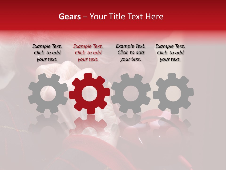 Elderly Woman On Phone PowerPoint Template