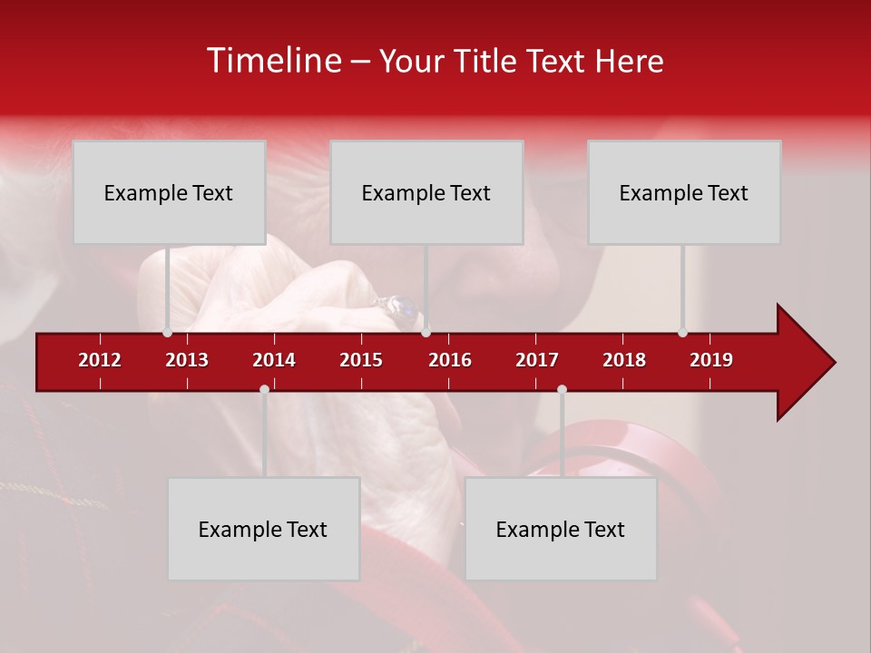 Elderly Woman On Phone PowerPoint Template