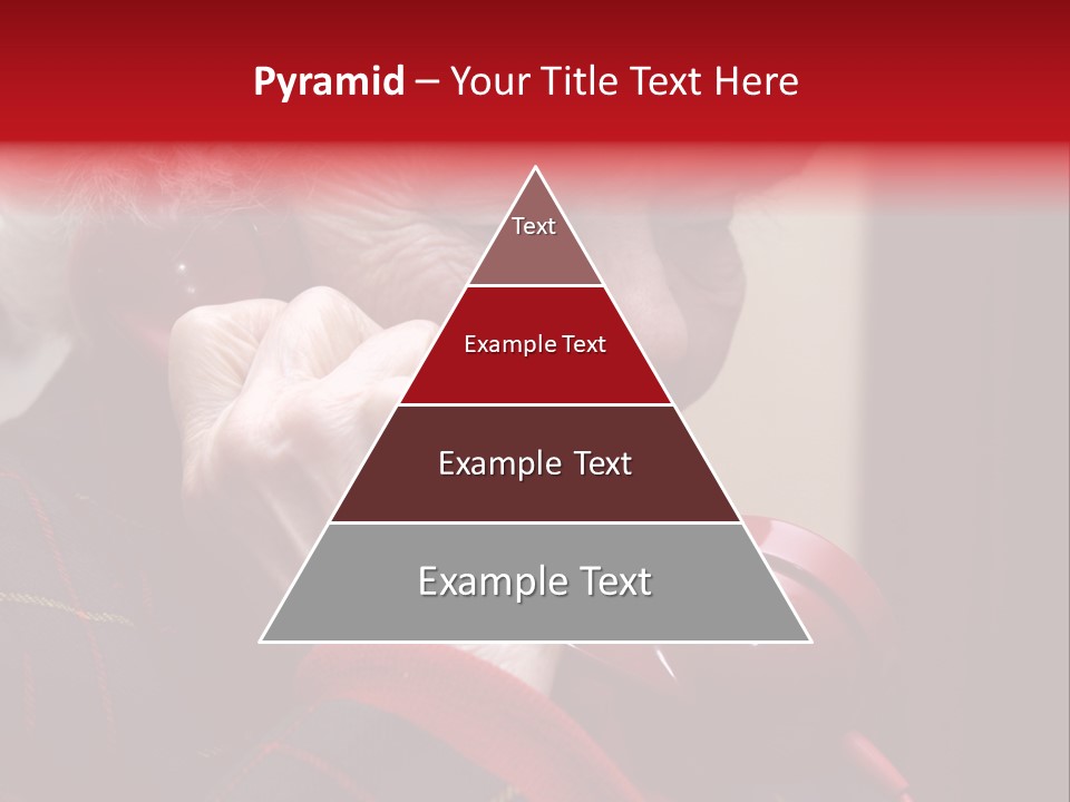 Elderly Woman On Phone PowerPoint Template