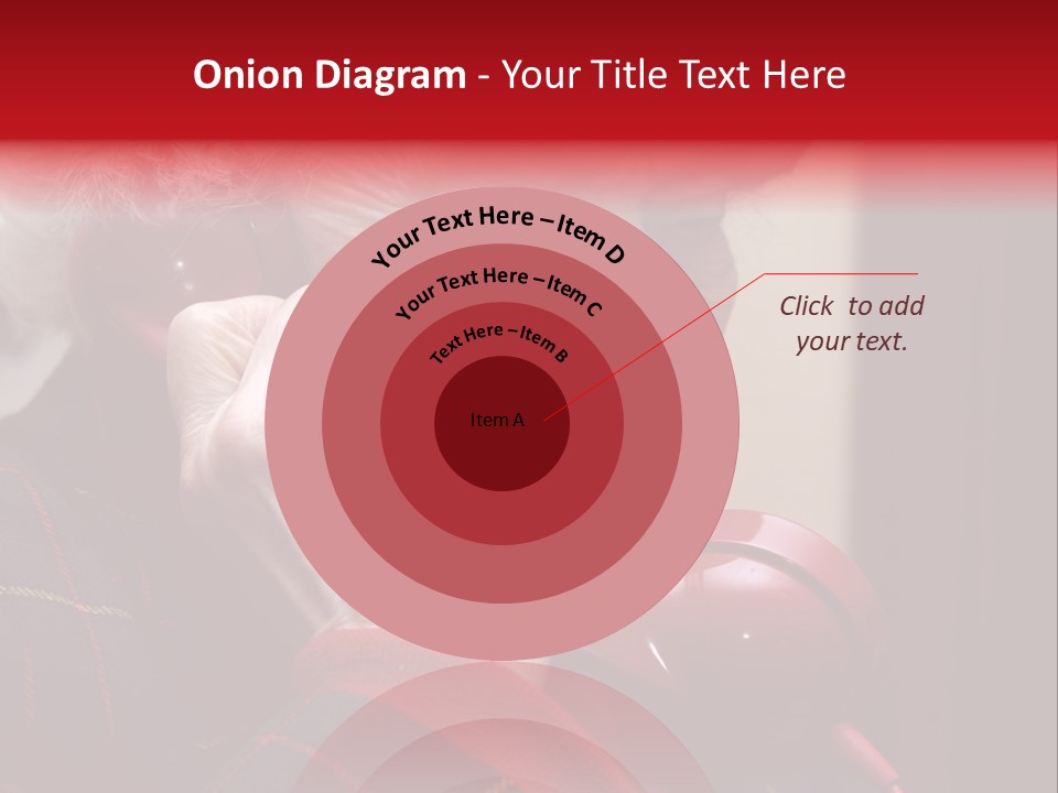 Elderly Woman On Phone PowerPoint Template