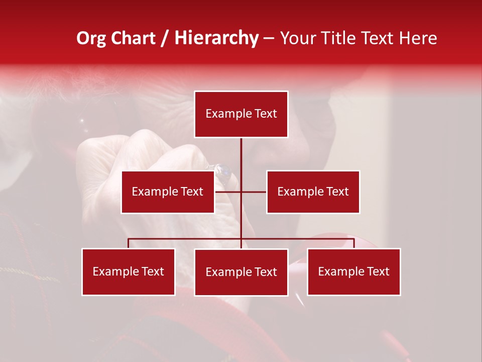 Elderly Woman On Phone PowerPoint Template