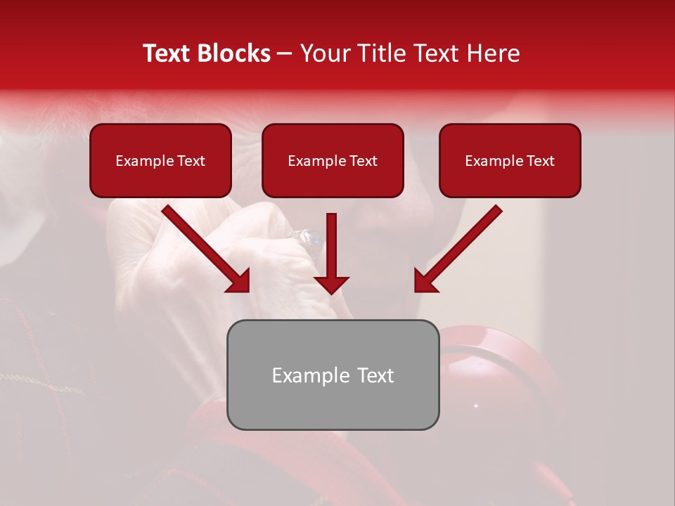 Elderly Woman On Phone PowerPoint Template