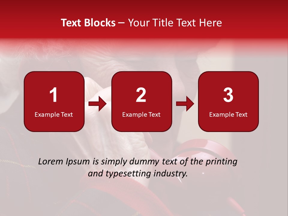 Elderly Woman On Phone PowerPoint Template