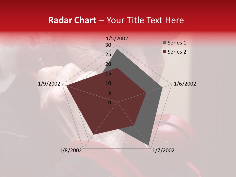 Elderly Woman On Phone PowerPoint Template