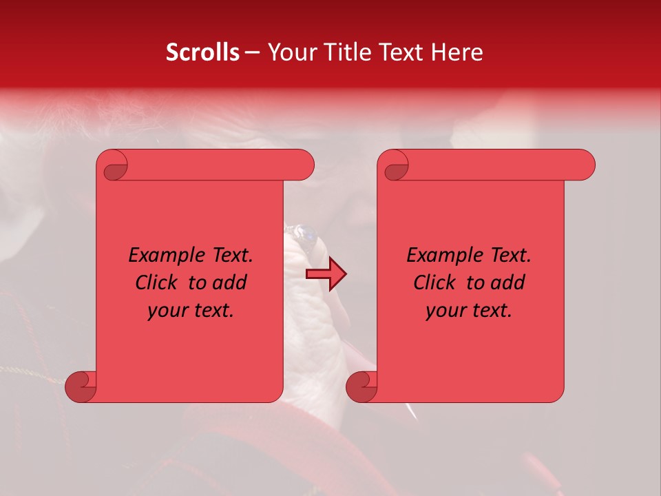 Elderly Woman On Phone PowerPoint Template