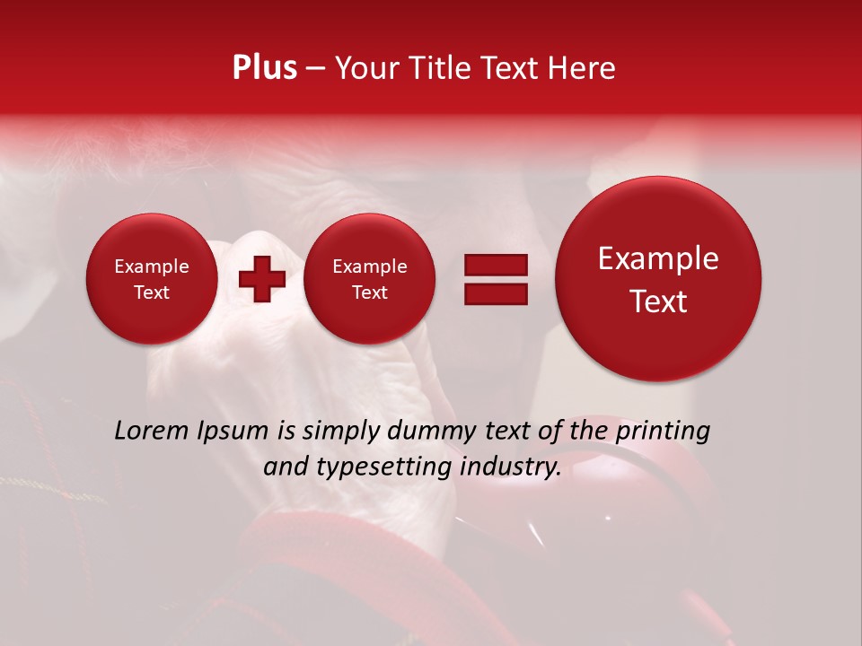 Elderly Woman On Phone PowerPoint Template