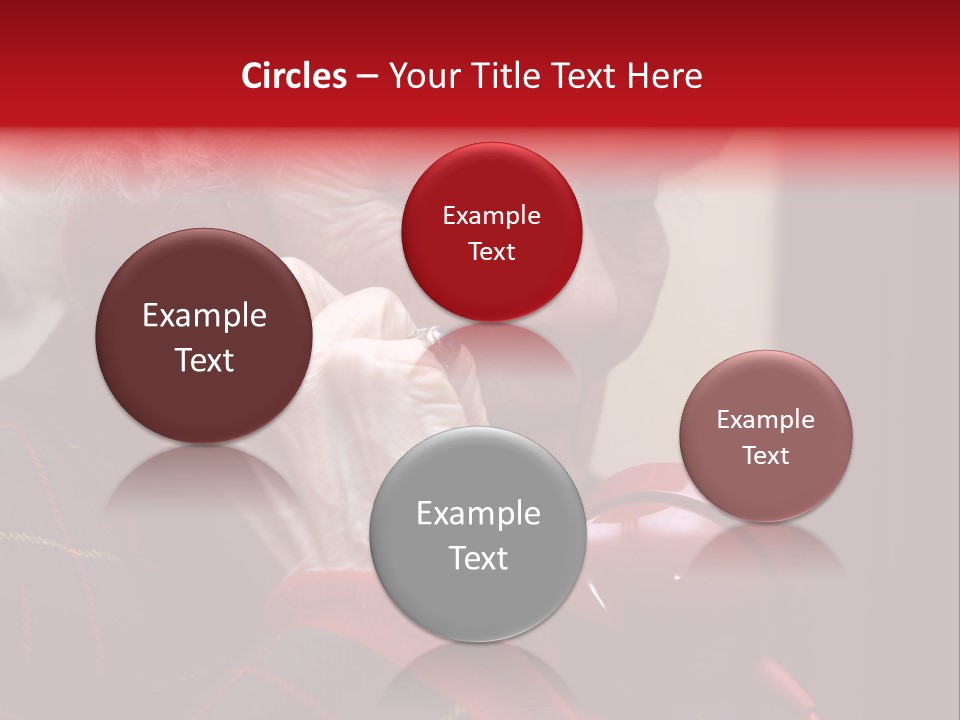 Elderly Woman On Phone PowerPoint Template