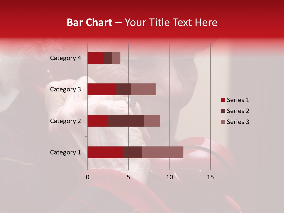 Elderly Woman On Phone PowerPoint Template