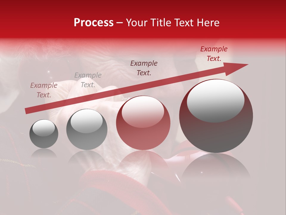 Elderly Woman On Phone PowerPoint Template