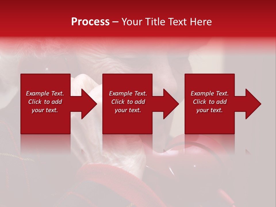 Elderly Woman On Phone PowerPoint Template