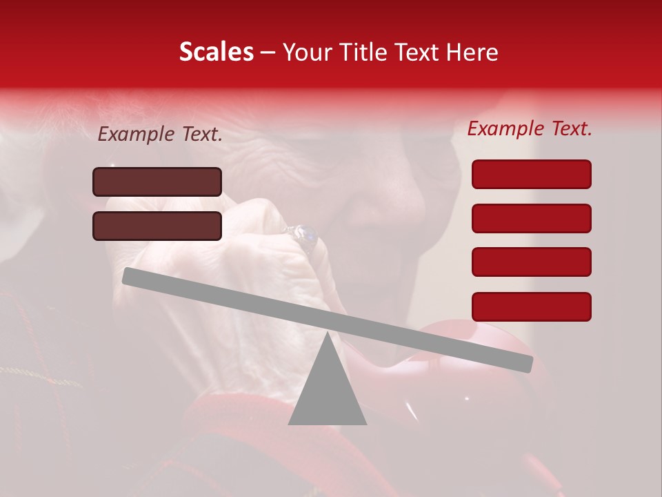 Elderly Woman On Phone PowerPoint Template