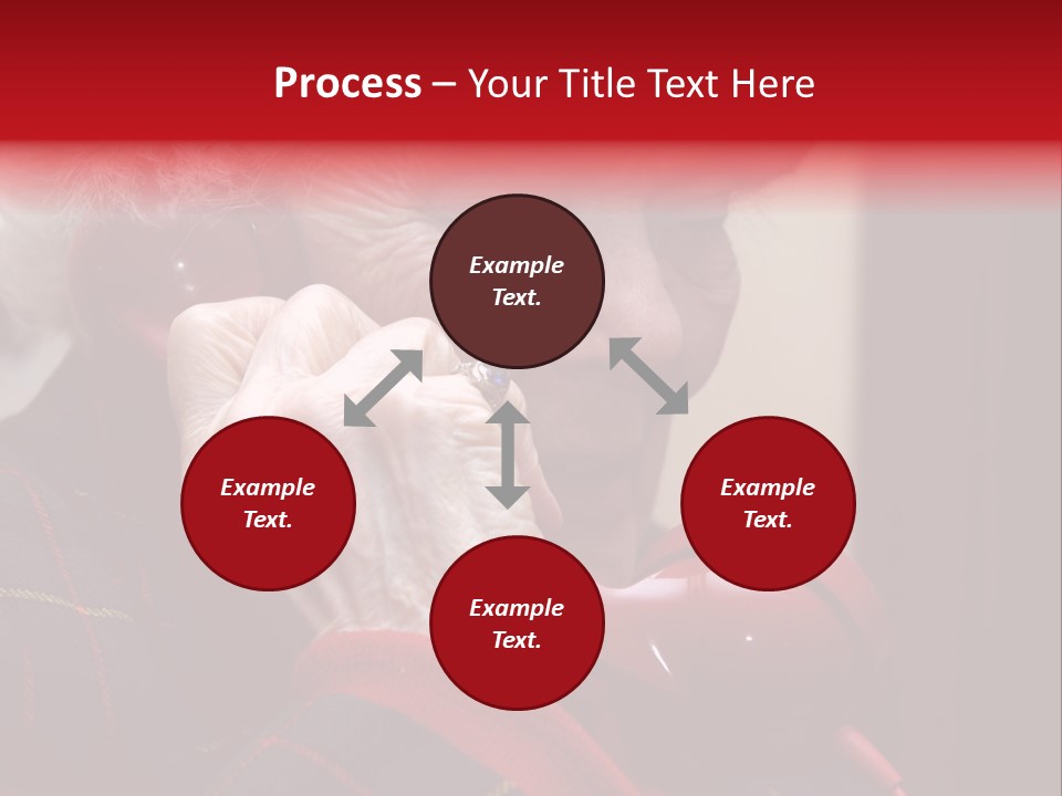 Elderly Woman On Phone PowerPoint Template