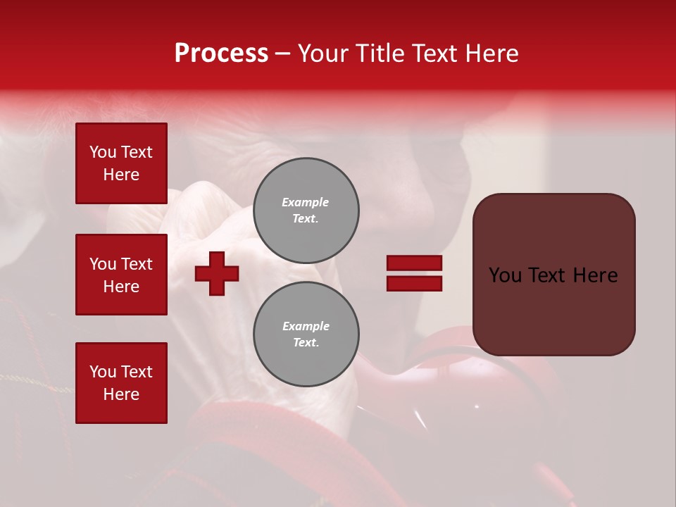 Elderly Woman On Phone PowerPoint Template