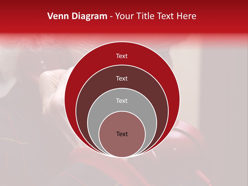 Elderly Woman On Phone PowerPoint Template