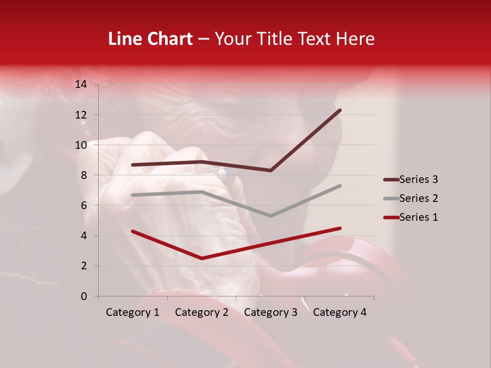 Elderly Woman On Phone PowerPoint Template
