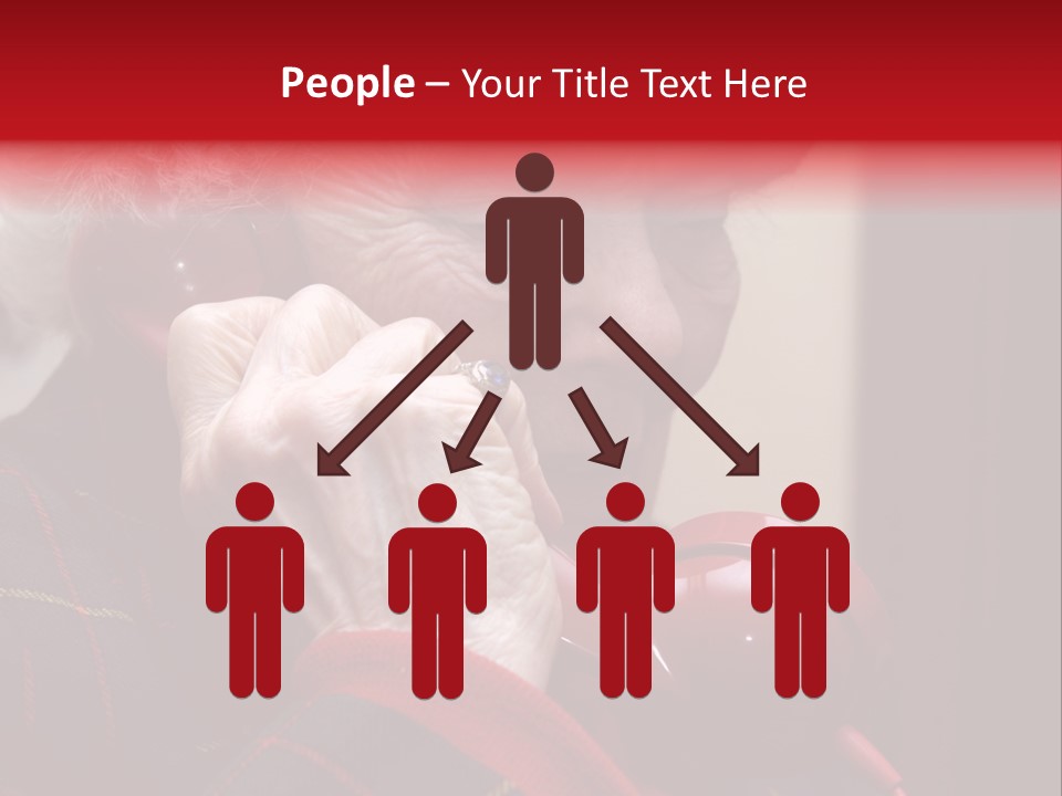 Elderly Woman On Phone PowerPoint Template