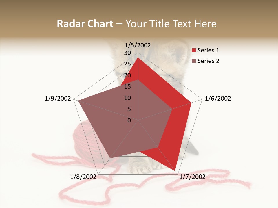 A Small Kitten Sits Next To A Ball Of Red Yarn On A White Background. These Kittens Are Being Raised On A Farm In Central Illinois PowerPoint Template