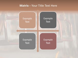 Closeup Of Aged Swings On A Playground PowerPoint Template