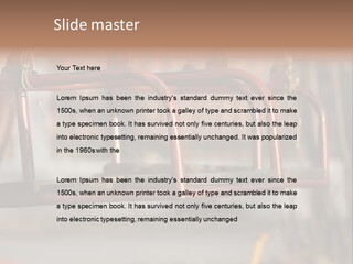 Closeup Of Aged Swings On A Playground PowerPoint Template