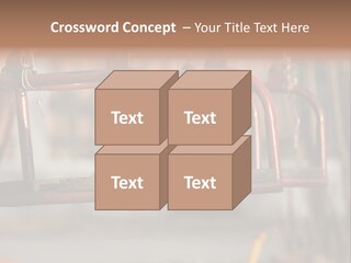 Closeup Of Aged Swings On A Playground PowerPoint Template