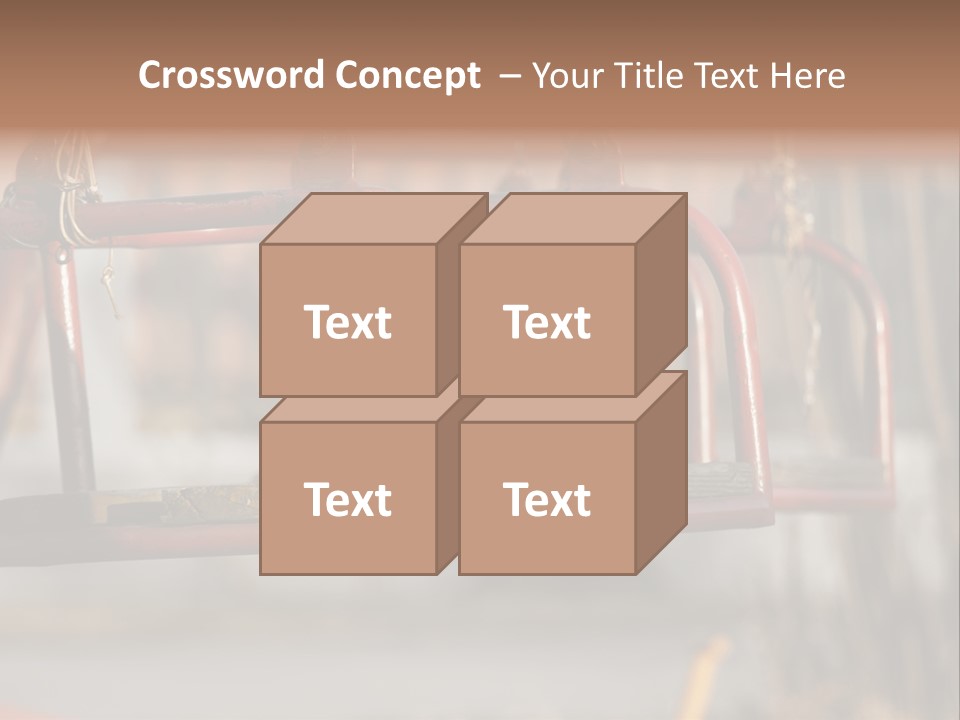 Closeup Of Aged Swings On A Playground PowerPoint Template