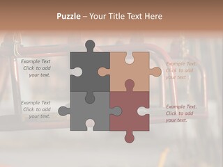 Closeup Of Aged Swings On A Playground PowerPoint Template