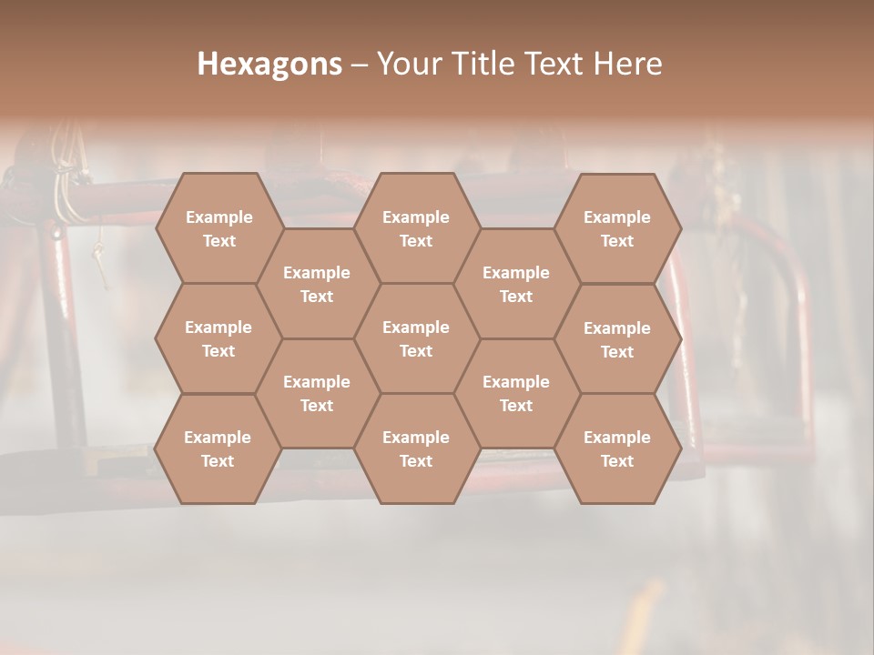 Closeup Of Aged Swings On A Playground PowerPoint Template
