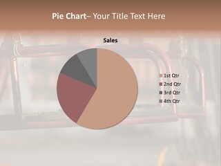 Closeup Of Aged Swings On A Playground PowerPoint Template