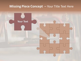 Closeup Of Aged Swings On A Playground PowerPoint Template