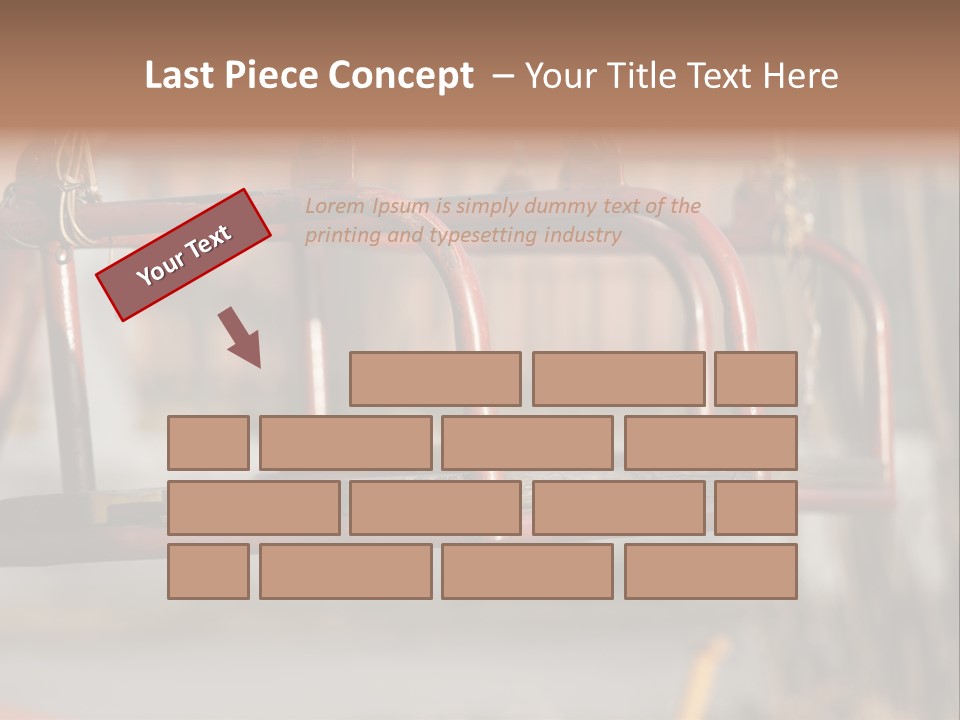 Closeup Of Aged Swings On A Playground PowerPoint Template