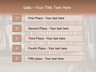 Closeup Of Aged Swings On A Playground PowerPoint Template