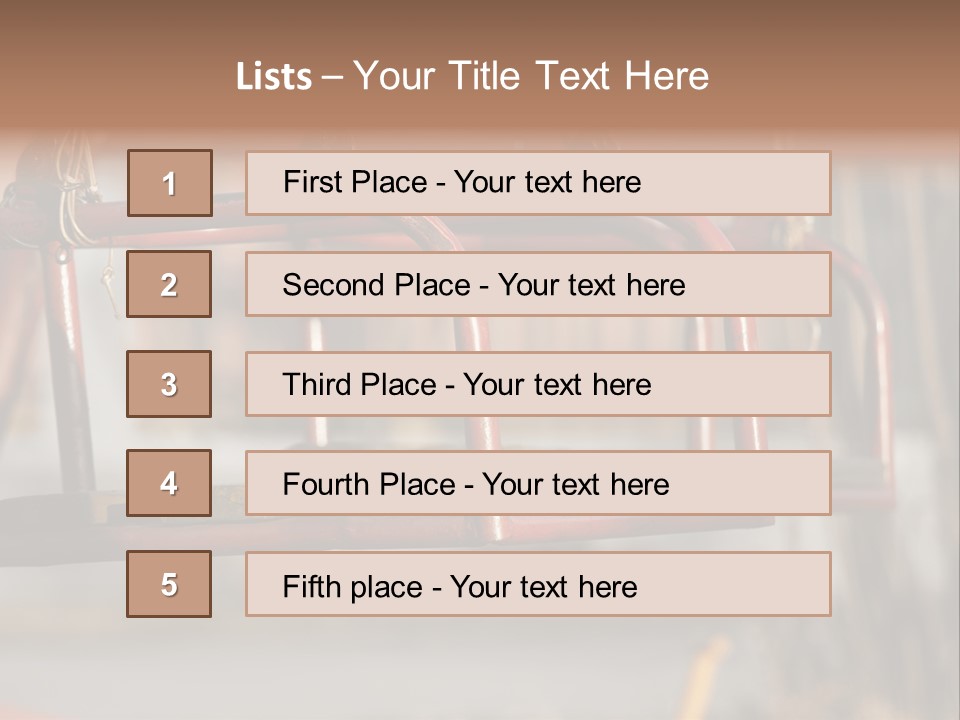Closeup Of Aged Swings On A Playground PowerPoint Template