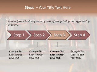 Closeup Of Aged Swings On A Playground PowerPoint Template