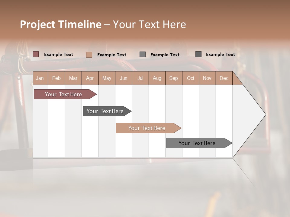 Closeup Of Aged Swings On A Playground PowerPoint Template