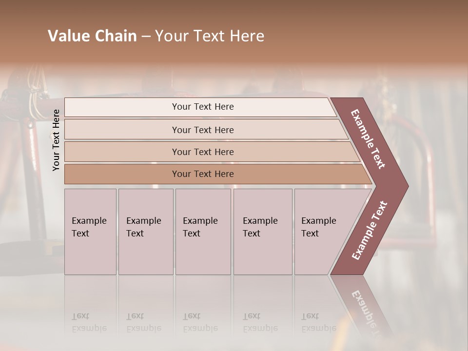 Closeup Of Aged Swings On A Playground PowerPoint Template